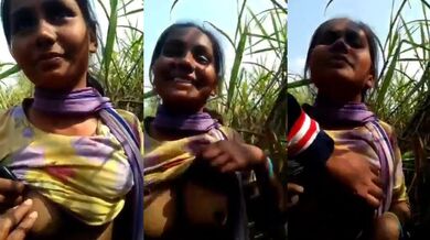 Hot Village Randi Boobs Presing Farm