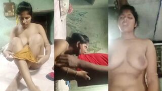 Young village girl giving blowjob teaching sex amateur